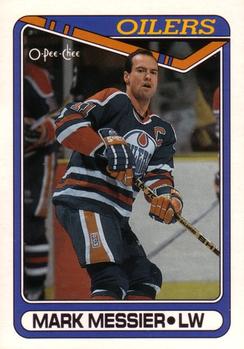 1990-91 O-Pee-Chee #130 Mark Messier Front