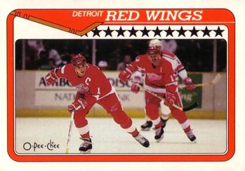 1990-91 O-Pee-Chee #133 Detroit Red Wings Front