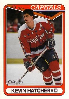 1990-91 O-Pee-Chee #147 Kevin Hatcher Front
