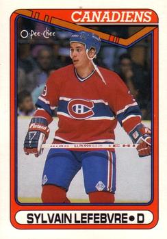 1990-91 O-Pee-Chee #159 Sylvain Lefebvre Front