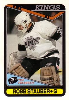 1990-91 O-Pee-Chee #181 Robb Stauber Front