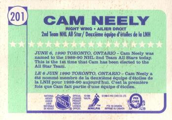 1990-91 O-Pee-Chee #201 Cam Neely Back