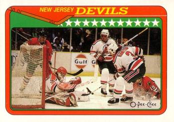 1990-91 O-Pee-Chee #284 New Jersey Devils Front