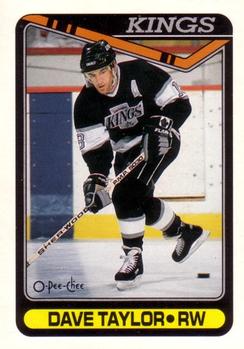 1990-91 O-Pee-Chee #314 Dave Taylor Front