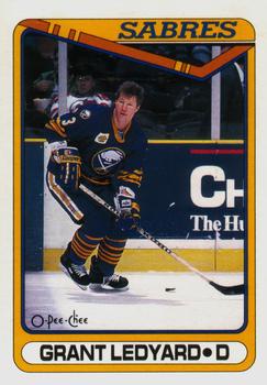 1990-91 O-Pee-Chee #406 Grant Ledyard Front