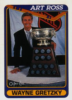 1990-91 O-Pee-Chee #522 Wayne Gretzky Front