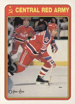 1990-91 O-Pee-Chee - Central Red Army #16R Dimitri Khristich Front