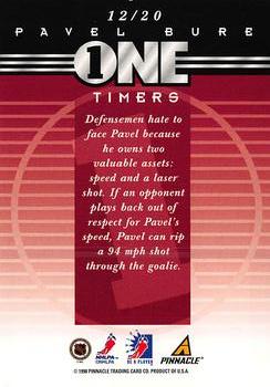 1997-98 Pinnacle Be a Player - One Timers #12 Pavel Bure Back