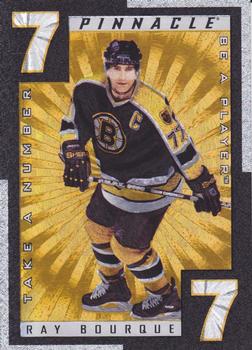 1997-98 Pinnacle Be a Player - Take a Number #TN1 Ray Bourque Front