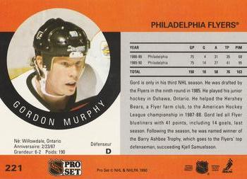 1990-91 Pro Set #221 Gordon Murphy Back