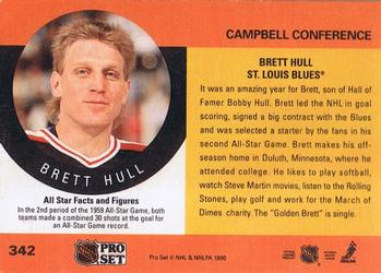 1990-91 Pro Set #342 Brett Hull Back