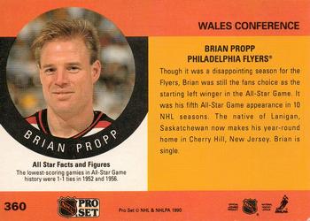 1990-91 Pro Set #360 Brian Propp Back