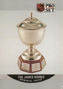 1990-91 Pro Set #384 The James Norris Memorial Trophy Front