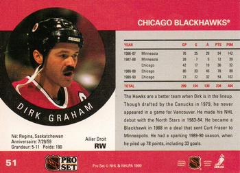 1990-91 Pro Set #51 Dirk Graham Back