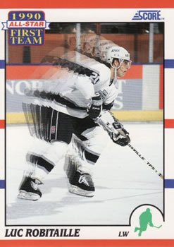 1990-91 Score American #316 Luc Robitaille Front