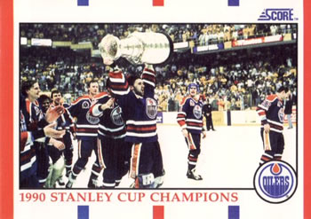 1990-91 Score American #331 1990 Stanley Cup Champions Front