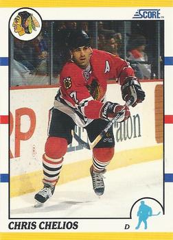 1990-91 Score Rookie and Traded #4T Chris Chelios Front