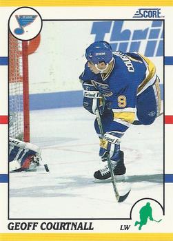 1990-91 Score Rookie and Traded #5T Geoff Courtnall Front