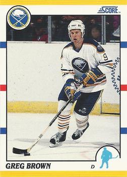 1990-91 Score Rookie and Traded #96T Greg Brown Front