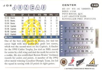 1997-98 Score - Golden Blades #140 Joe Juneau Back