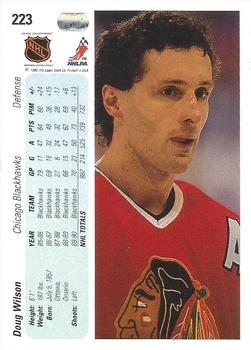 1990-91 Upper Deck #223 Doug Wilson Back