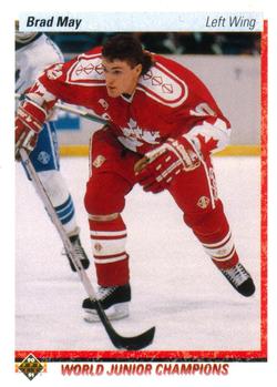 1990-91 Upper Deck #455 Brad May Front