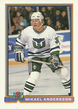 1991-92 Bowman #11 Mikael Andersson Front
