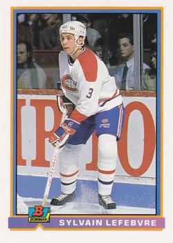 1991-92 Bowman #332 Sylvain Lefebvre Front