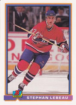 1991-92 Bowman #333 Stephan Lebeau Front