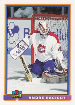 1991-92 Bowman #337 Andre Racicot Front