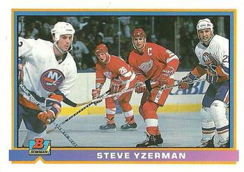 1991-92 Bowman #42 Steve Yzerman Front