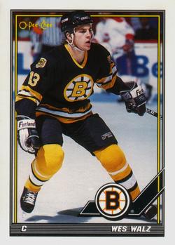 1991-92 O-Pee-Chee #134 Wes Walz Front