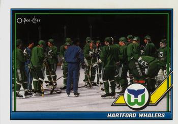 1991-92 O-Pee-Chee #185 Hartford Whalers Front