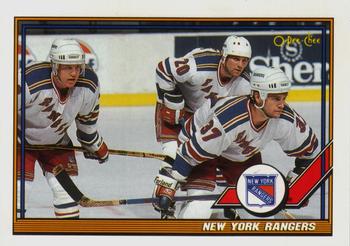 1991-92 O-Pee-Chee #215 New York Rangers Front