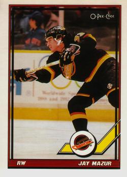 1991-92 O-Pee-Chee #28 Jay Mazur Front