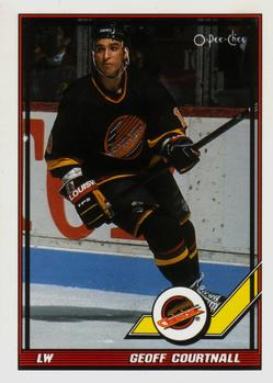 1991-92 O-Pee-Chee #305 Geoff Courtnall Front