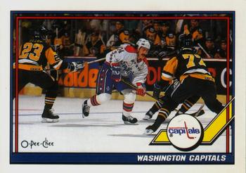 1991-92 O-Pee-Chee #384 Washington Capitals Front