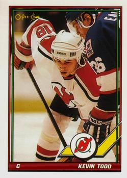 1991-92 O-Pee-Chee #400 Kevin Todd Front