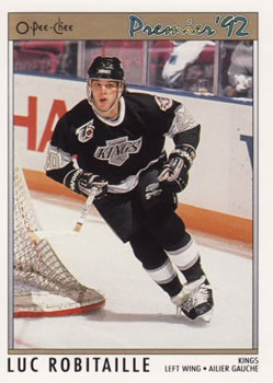 1991-92 O-Pee-Chee Premier #34 Luc Robitaille Front