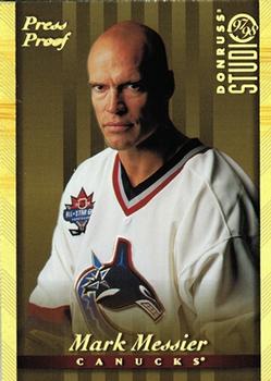 1997-98 Studio - Press Proofs Gold #9 Mark Messier Front