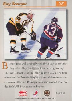 1997-98 Studio - Press Proofs Gold #28 Ray Bourque Back