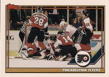 1991-92 Topps #329 Philadelphia Flyers Front
