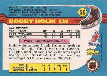 1991-92 Topps #56 Bobby Holik Back
