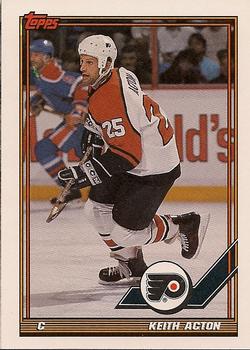 1991-92 Topps #77 Keith Acton Front