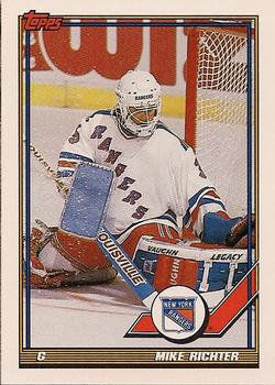 1991-92 Topps #91 Mike Richter Front