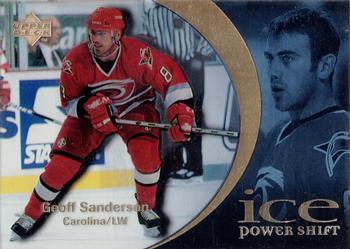 1997-98 Upper Deck Ice - Power Shift #8 Geoff Sanderson Front