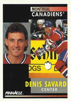 1991-92 Pinnacle #28 Denis Savard Front