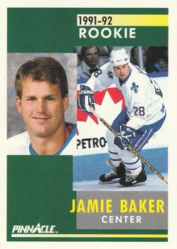 1991-92 Pinnacle #348 Jamie Baker Front