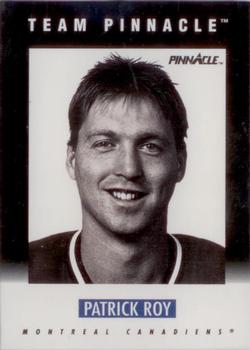 1991-92 Pinnacle - Team Pinnacle #B1 Patrick Roy Front