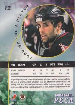 1998-99 Be a Player - Gold #12 Michael Peca Back